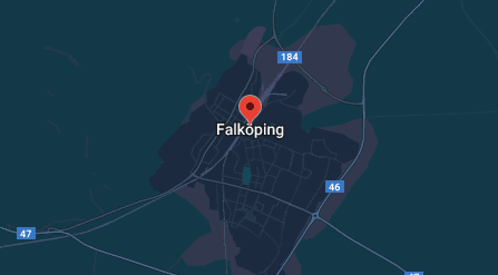 Map to Falköping